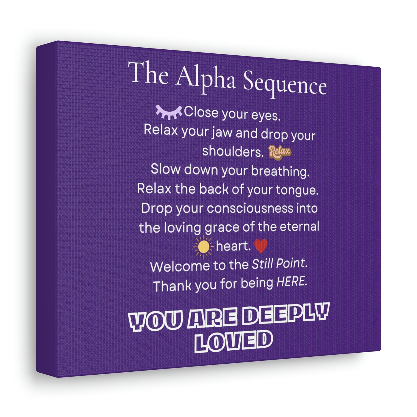 The Alpha Sequence : Hypnosis Induction Patter Canvas Gallery Wraps