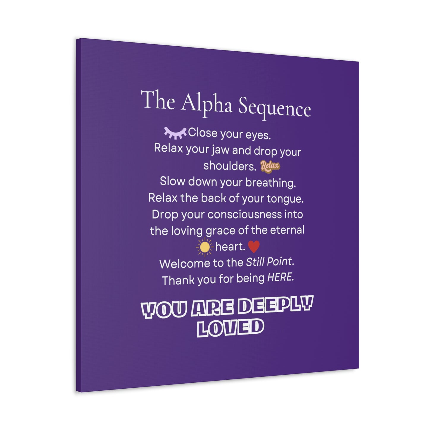 The Alpha Sequence : Hypnosis Induction Patter Canvas Gallery Wraps