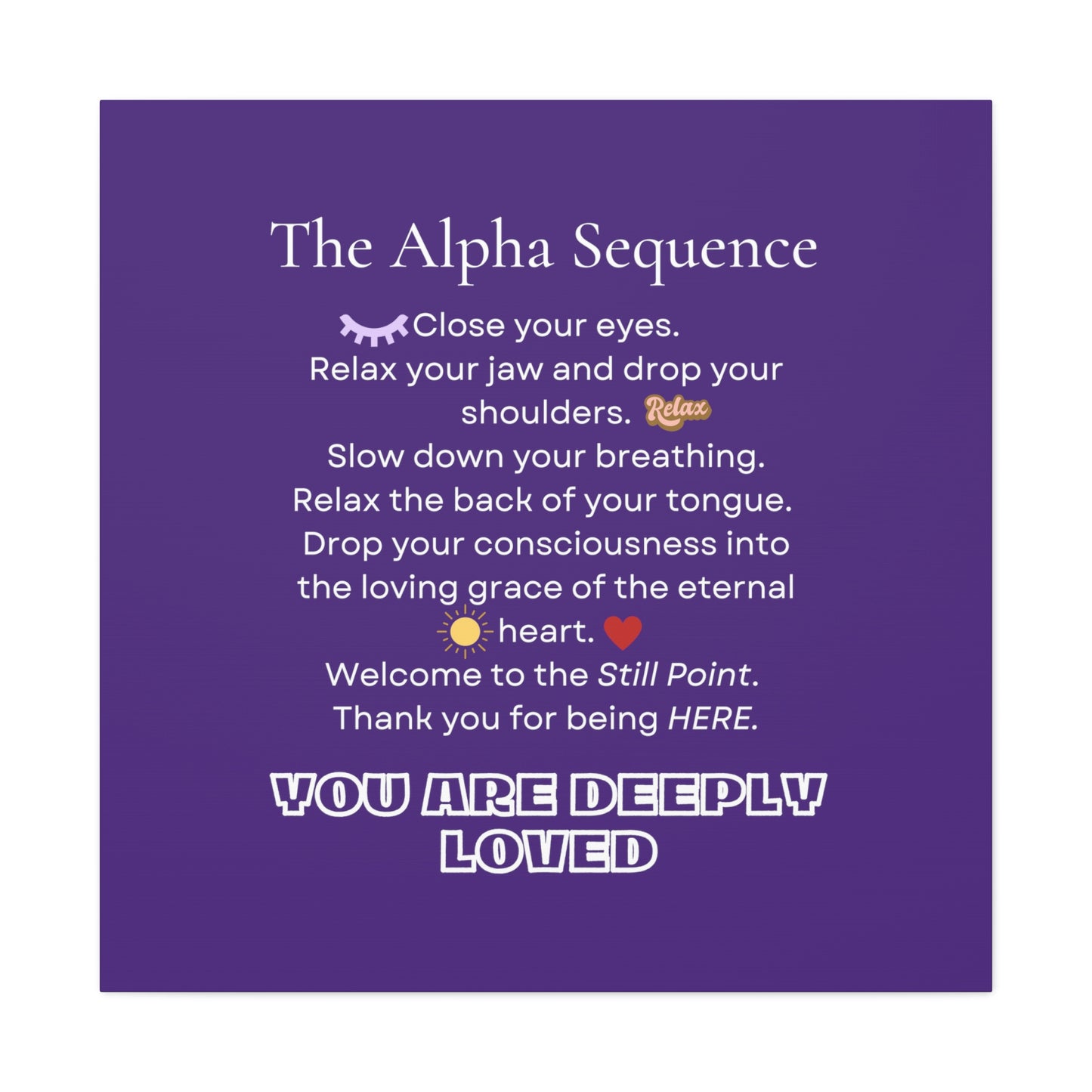 The Alpha Sequence : Hypnosis Induction Patter Canvas Gallery Wraps