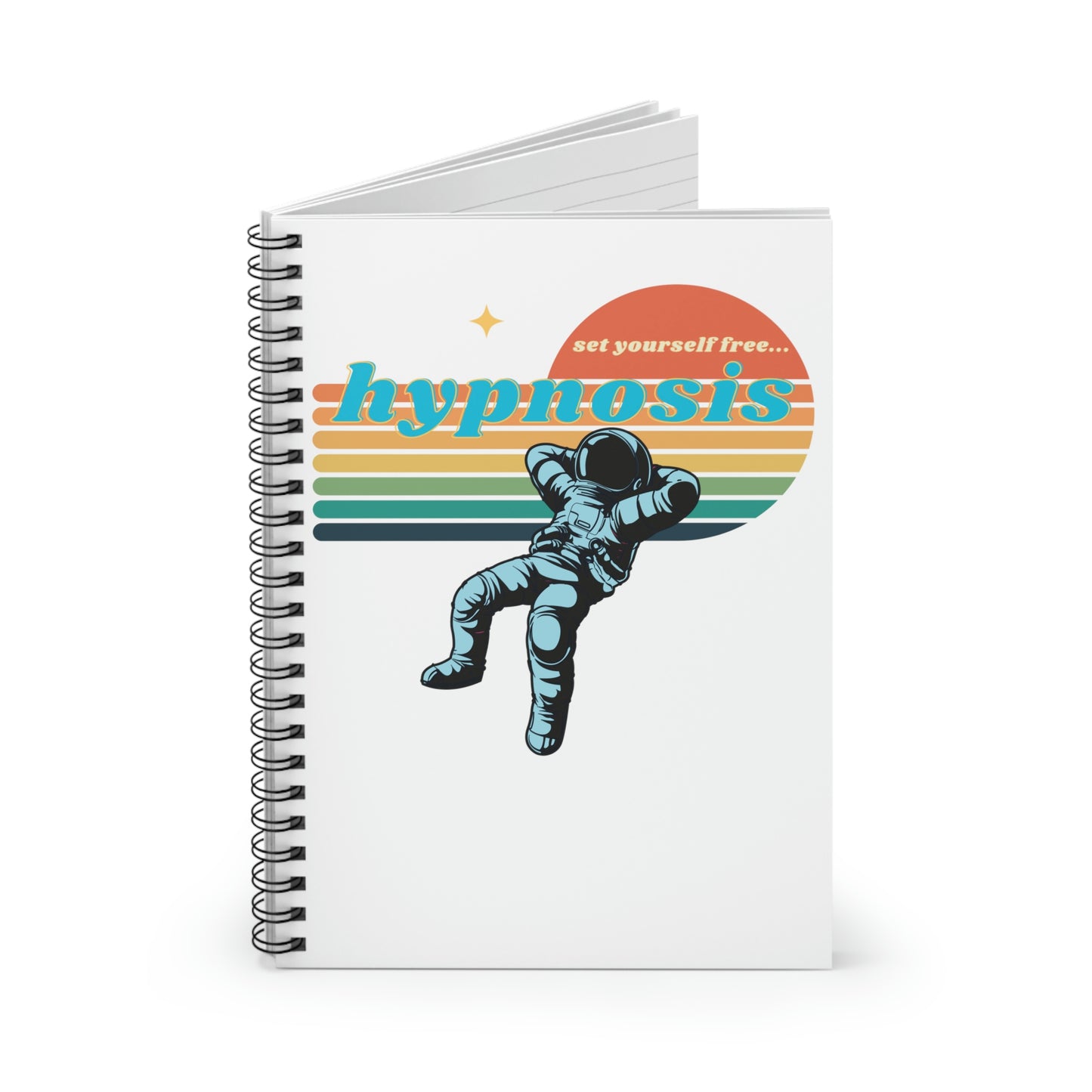 Hypnosis - set yourself free spiral journal notebook