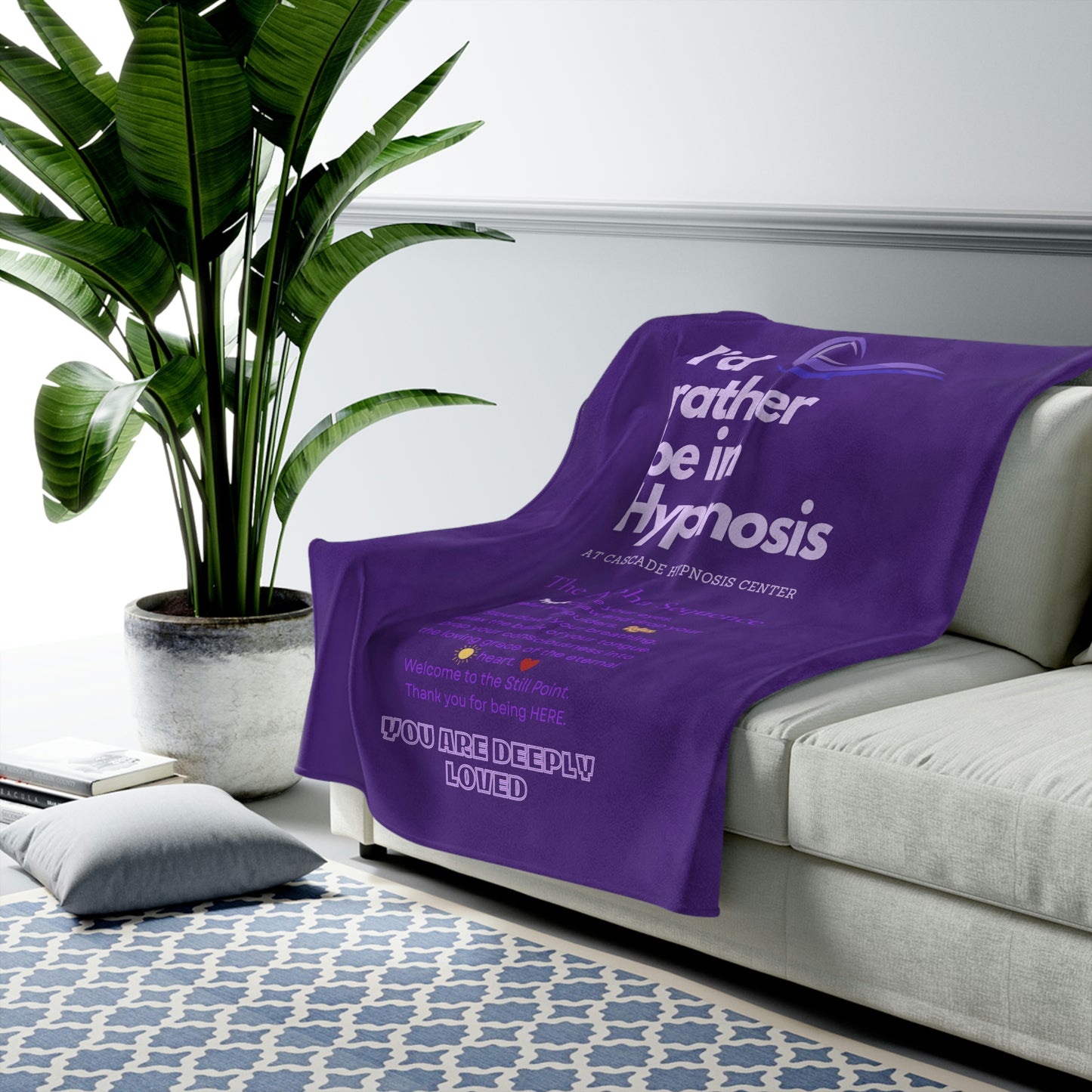 I'd rather be in Hypnosis with the Alpha Sequence....Velveteen Plush Blanket