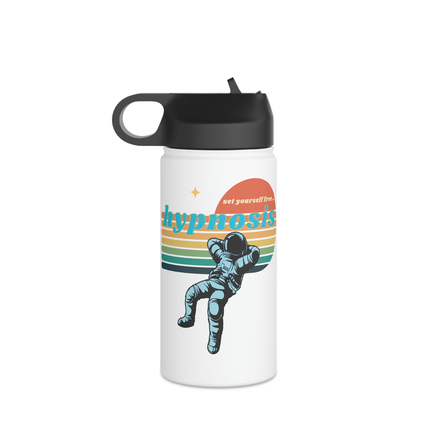 Set Yourself Free with Hypnosis Stainless Steel Water Bottle, Standard Lid