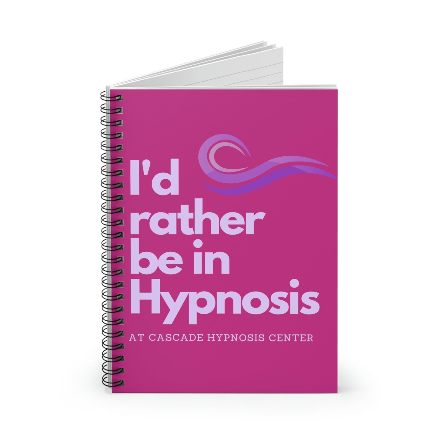 I'd rather be in Hypnosis spiral journal notebook