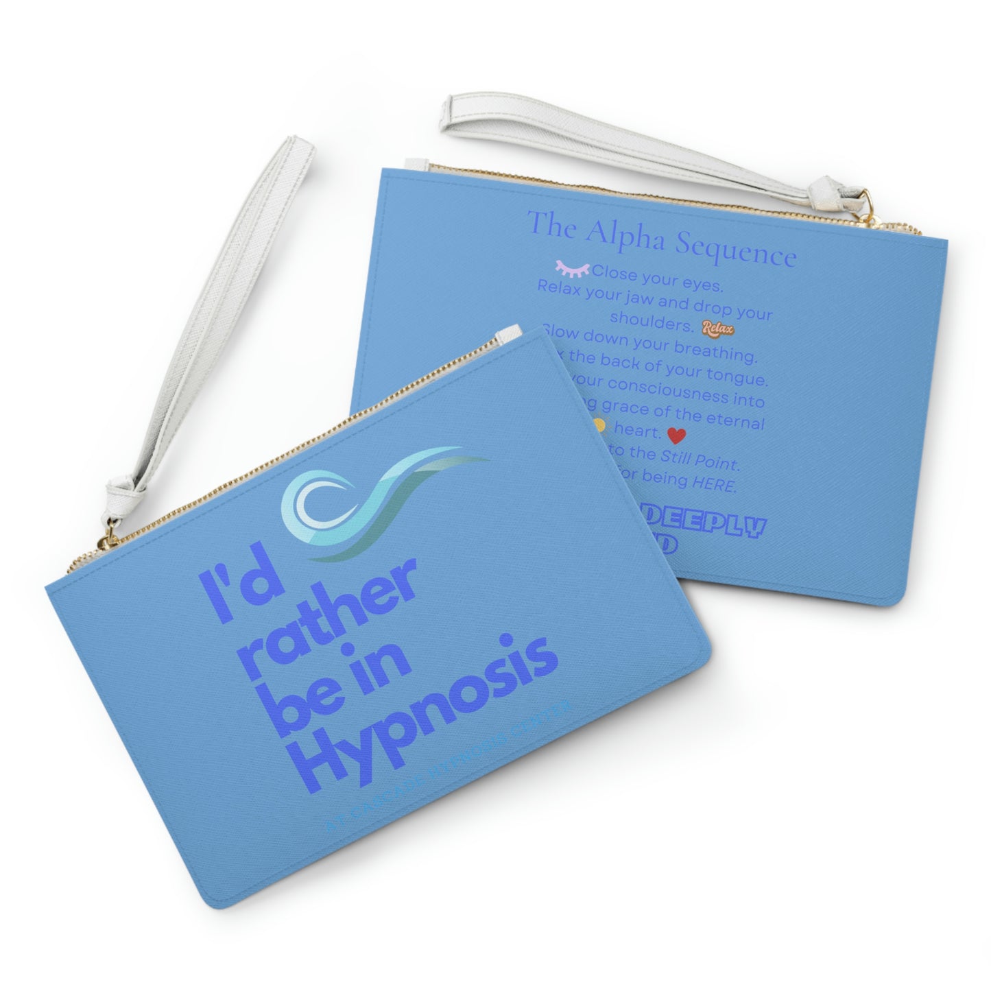 I'd rather be in hypnosis Vegan Leather Clutch Bag