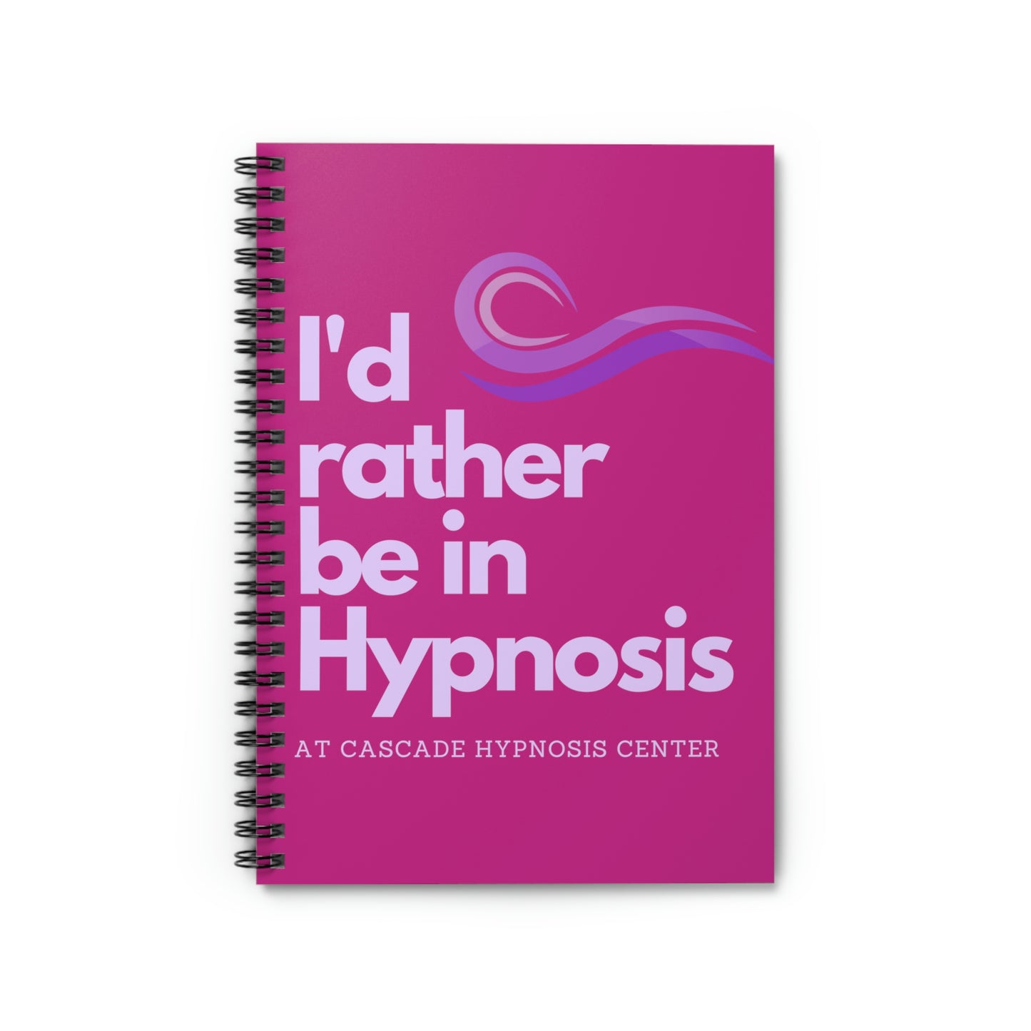 I'd rather be in Hypnosis spiral journal notebook