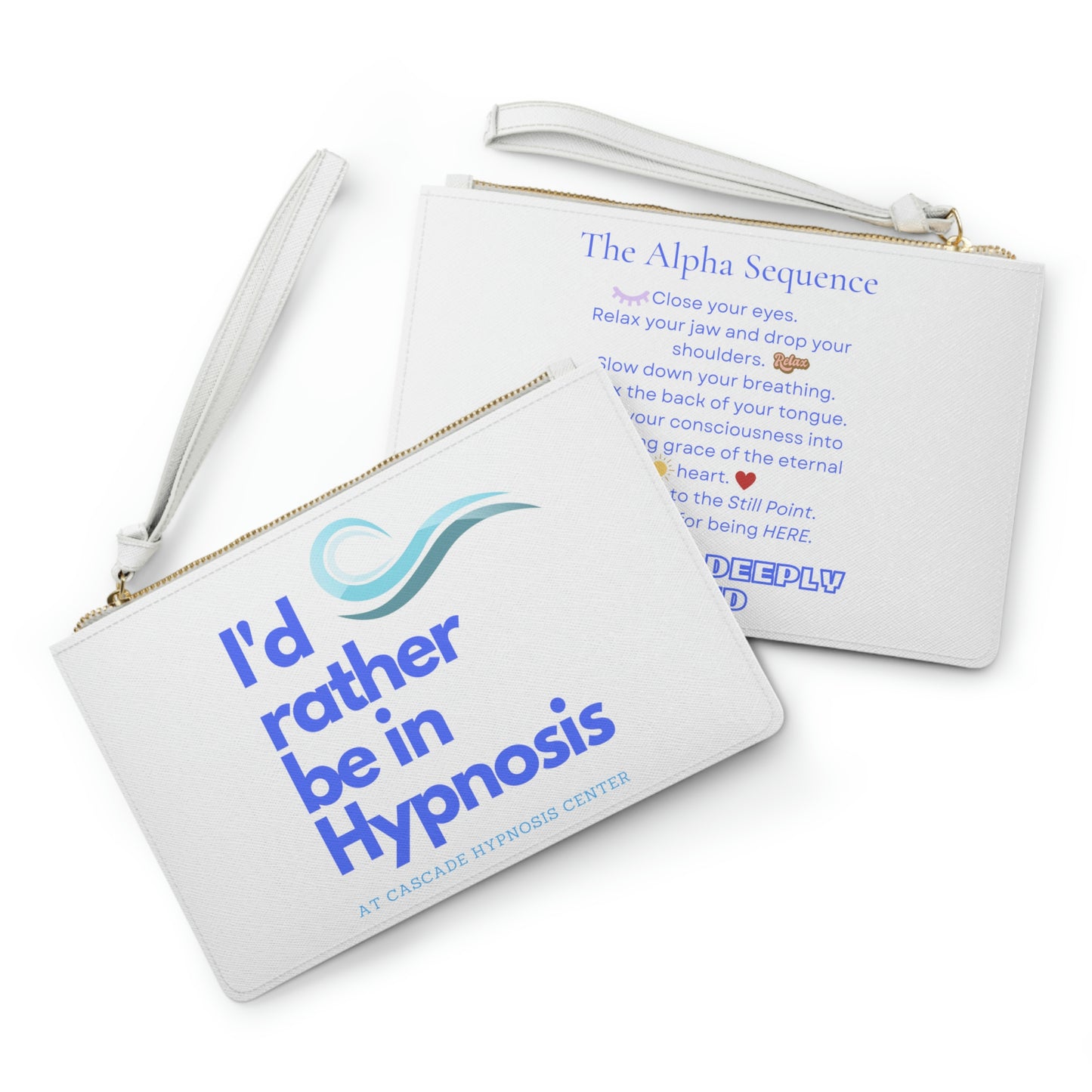 I'd rather be in hypnosis Vegan Leather Clutch Bag