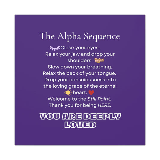 The Alpha Sequence : Hypnosis Induction Patter Canvas Gallery Wraps