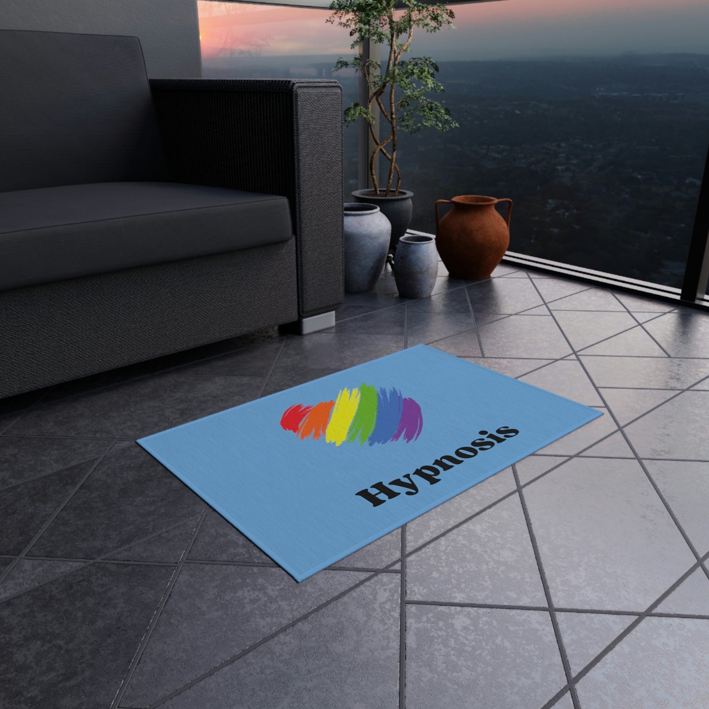 Love Hypnosis Outdoor Rug